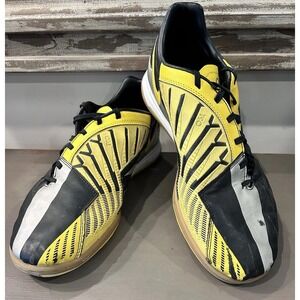 Nike Mens Rare T90 Shoot IV IC 472558-007‎ Yellow Black Indoor Soccer Shoes